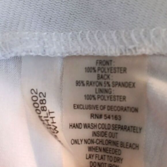 Calvin Klein White and Silver Sequin Top sz L Y2K - Picture 10 of 10